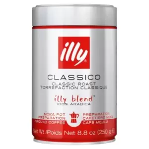 Illy Ground Medium Roast Moka 250g