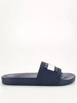 Tommy Jeans Pool Slide Ess, Blue, Size 41, Men