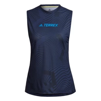 adidas Terrex Parley Agravic Trail Running Tank Top Women - Shadow Navy / Black