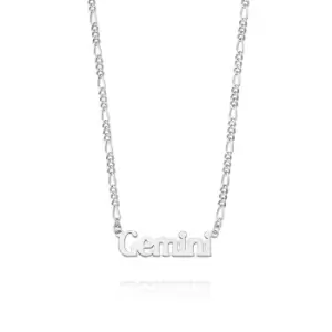 Daisy London Jewellery 925 Sterling Silver Gemini Zodiac Necklace Sterling Silver