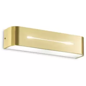 Ideal Lux Posta Up & Down Wall Lamp Brass 36cm