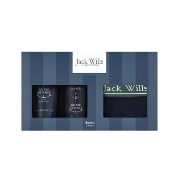 Jack Wills Boxers and Spray Gift Set - Navy