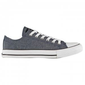 SoulCal Canvas Low Mens Trainers - Navy Chambray