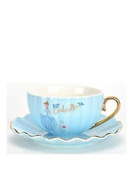 Disney Pastel Princess Tea Cup & Saucer - Cinderella