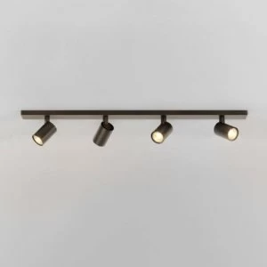 4 Light Spotlight Bar Bronze Effect, GU10