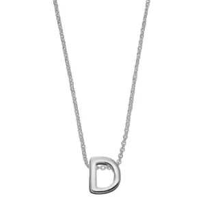 Sterling Silver Alphabet Letter D Necklace