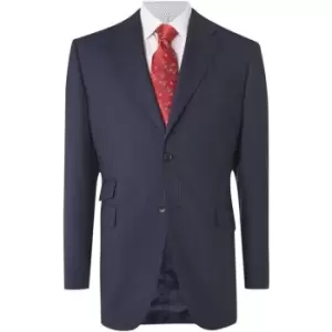 Howick Tailored Branson Fine Stripe Suit Jacket - Blue