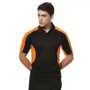 GamegearA Cooltex Active Mens Short Sleeve Polo Shirt (L) (Black/Red)