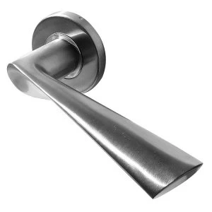 Jedo Vecta Door Handle on Round Rose