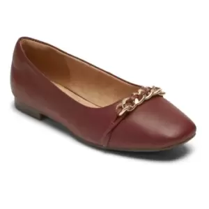 Rockport Zoie Chain Ballet Tawny Port - Orange