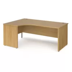 Office Desk Left Hand Corner Desk 1800mm Oak Top And Panel End Leg Maestro 25