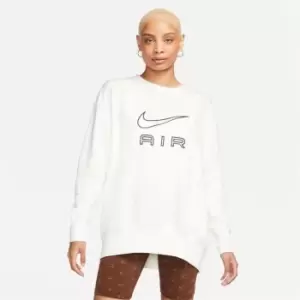 Nike Air Womens Fleece Crew Sweatshirt - Cream