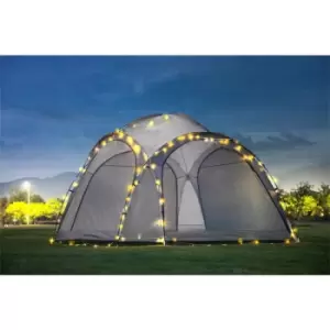 LED garden gazebo - Grey