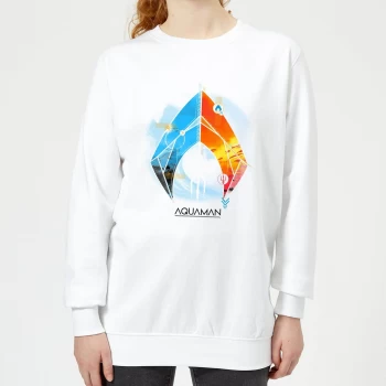 Aquaman Back To The Beach Womens Sweatshirt - White - XS