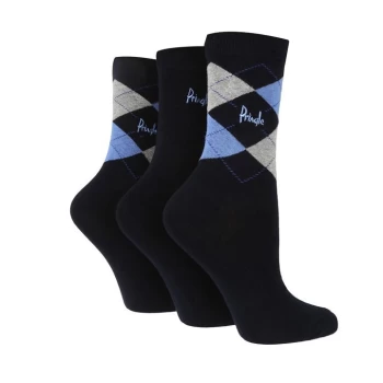 Pringle Pringle Womens Louise 3pck Sock - Blue