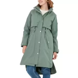 Joules Womens Helmsley Waterproof Longline Hooded Rain Coat UK 16- Bust 42', (106cm)