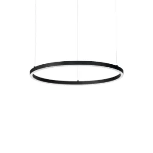 Oracle Integrated LED Circle Ceiling Pendant Lamp 1 Light Black 3000K