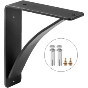 VEVOR Heavy Duty Shelf Brackets 2 Pack, Floating Shelf Bracket 8x9x2.5", 450lbs Load Garage Workshop Home Steel Shelf Brackets Hand Welded Triangle