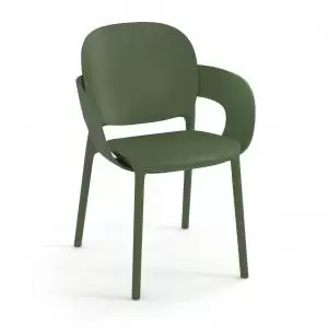 Everly multi-purpose chair with arms pack of 2 - olive green