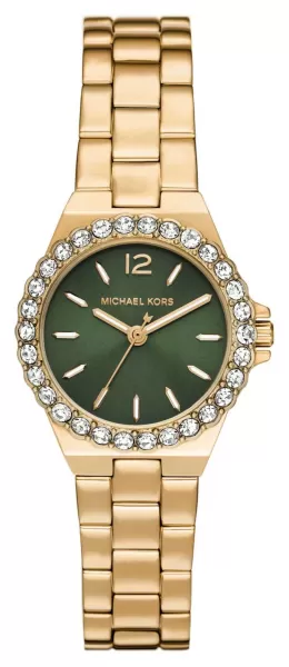 Michael Kors MK7395 Lennox (30mm) Green Dial / Gold-Tone Watch