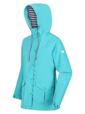 Regatta Bayarma Waterproof Shell Jacket, Turquoise, Size 10, Women