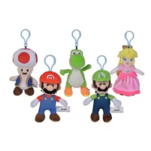 Super Mario Plush Keychains All Stars 13cm Assortment (12)