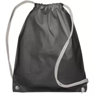 Jassz Bags Drawstring Backpack (Pack Of 2) (One Size) (Dark Grey) - Dark Grey