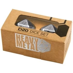 Ultra Pro Heavy Metal D20 Dice Set Chrome