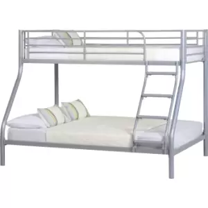 Tandi Triple Sleeper Bunk Bed in Silver Metal