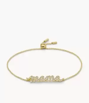 Fossil Women Gold-Tone Brass Chain Bracelet