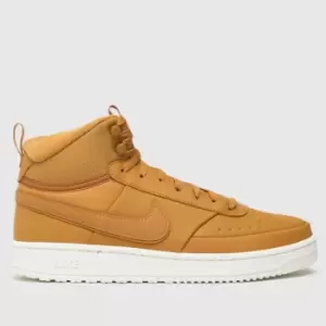 Nike Tan Court Vision Mid Winter Trainers