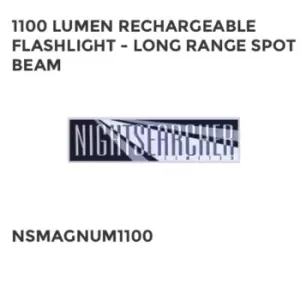 1100 LUMEN RECHARGEABLE FLASHLIGHT - LONG RANGE SPOT BEAM