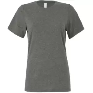 Bella + Canvas Womens/Ladies CVC Relaxed Fit T-Shirt (XL) (Deep Heather)