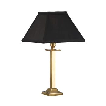 Wellesley 1 Light Table Lamp Solid Brass - Base Only, B22