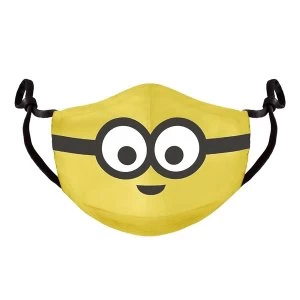 Minions - Novelty Face Adjustable Shaped Facemask - Yellow