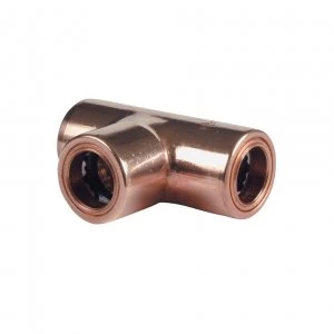 Wickes Copper Pushfit Equal Tee - 10mm