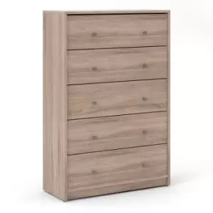 May Chest Of 5 Drawers In Truffle Oak Effect