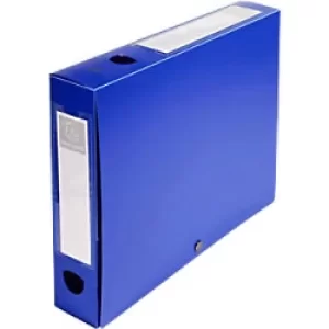 Exacompta PP Opaque Filing Box A4 60mm, Blue, Pack of 10