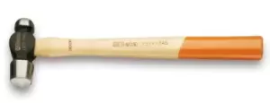 Beta Tools 1377 Copper/Tinsmith's Ball Pein Hammer Round Head Hickory Shaft 570g
