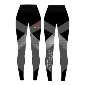 Sony Playstation Tech Womens Small Leggings - Black