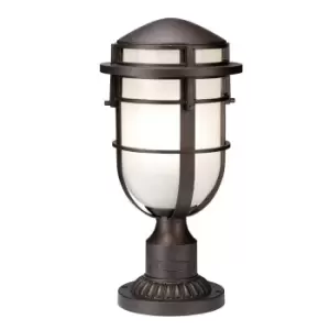 Outdoor IP44 1 Bulb Wall Ground Pedestal Victorian Bronze LED E27 100W