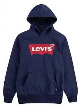 Levis Boys Classic Batwing Hoodie - Navy, Size 12 Years