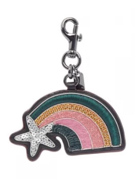 Coach Embellished rainbow bag charm Black Multi