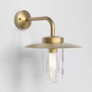 Astro Portree LED Outdoor Wall Light Coastal Solid Brass IP44, E27