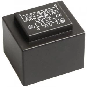 PCB mount transformer 1 x 230 V 1 x 9 V AC 1.80 VA 200 mA