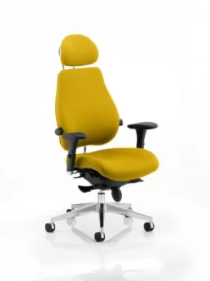 Chiro Plus Ultimate With Headrest Bespoke Colour Yellow