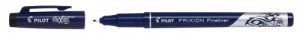 Pilot FriXion Erasable Fineliner Black PK12