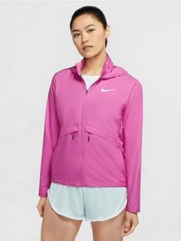 Nike Running Essential Jacket - Fuchsia , Fuchsia, Size XL, Women