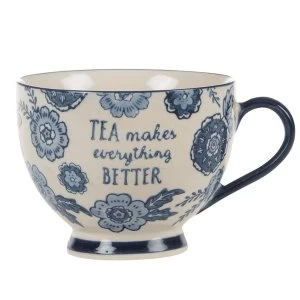 Sass & Belle Blue Willow Floral Mug