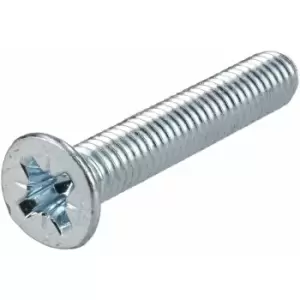 R-tech - 337078 Pozi Countersunk Machine Screws bzp M4 25mm - Pack Of 100